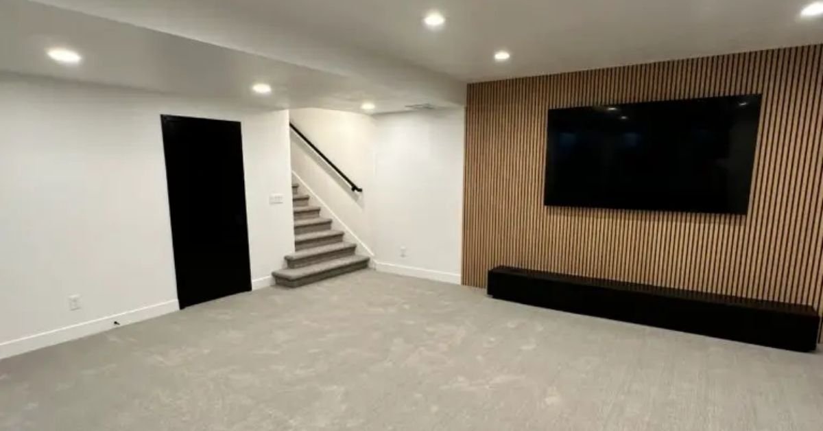 how to organize small basement living room
