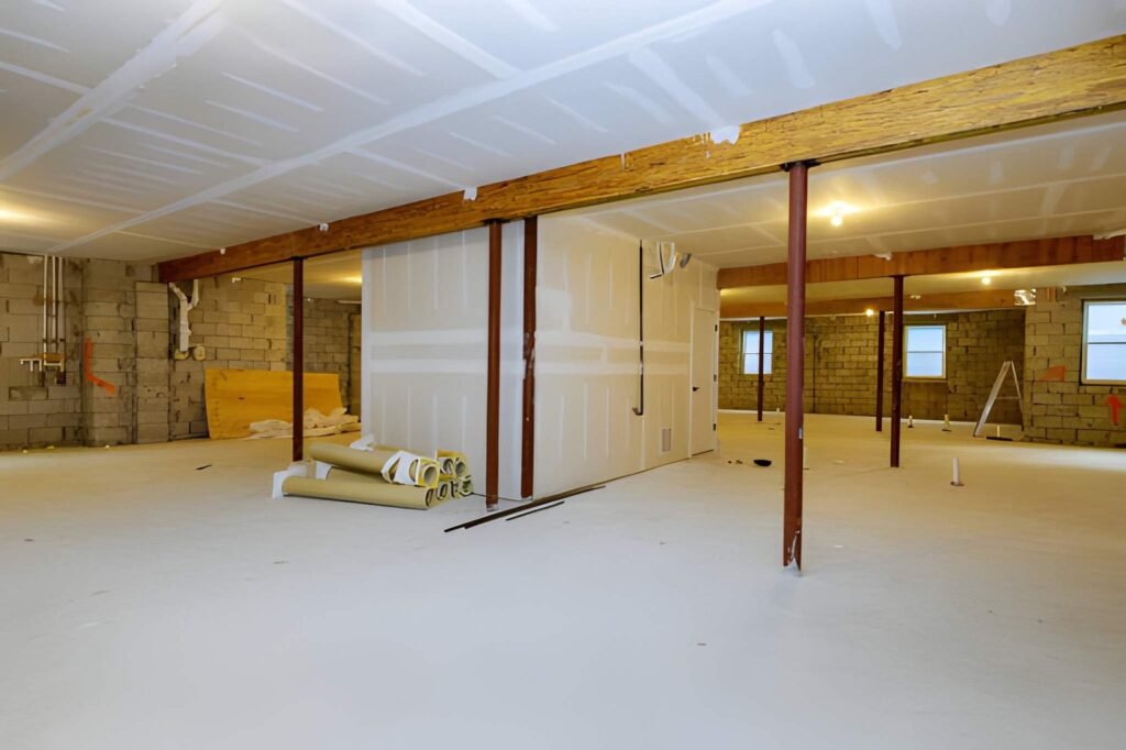 winter construction considerations for basement remodeling.