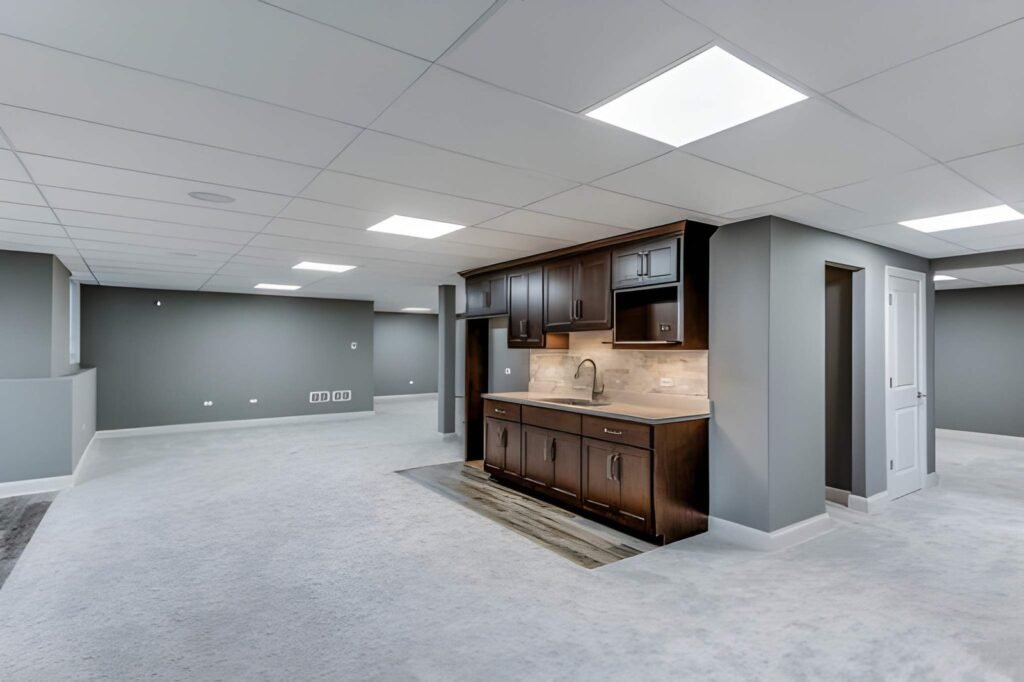 Basement remodeling cost in Bluffdale Utah.
