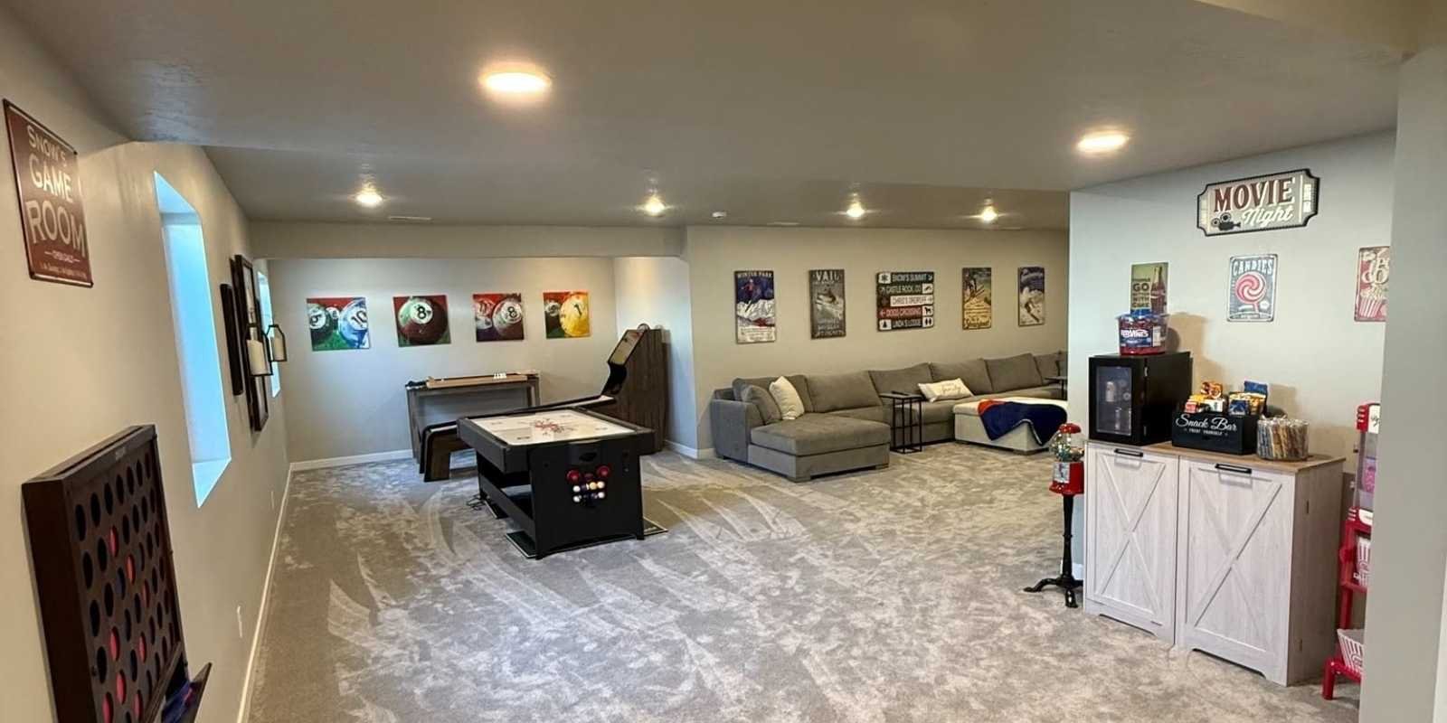 basement remodeling hoa approval bluffdale utah: avoid delays, fines & costly mistakes 2 Basement remodeling HOA approval Bluffdale Utah remodeling compliance demonstrated in a finished basement game room